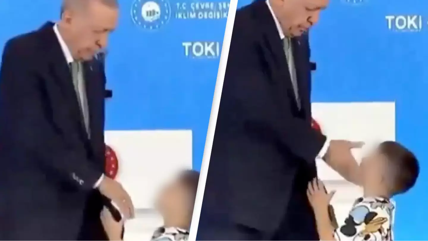 Turkish president 'slaps' child for allegedly 'not kissing his hand'