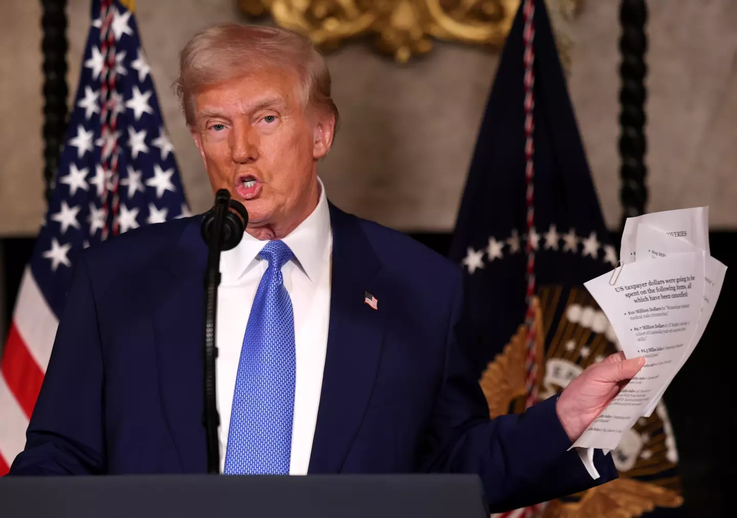Trump doesn't seem so worried about his critics (Joe Raedle/Getty Images)