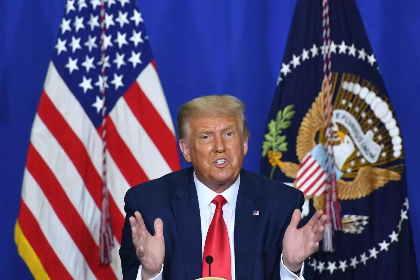 President Donald Trump has fumed at George Clooney following his interview with 60 Minutes (MANDEL NGAN/AFP via Getty Images)