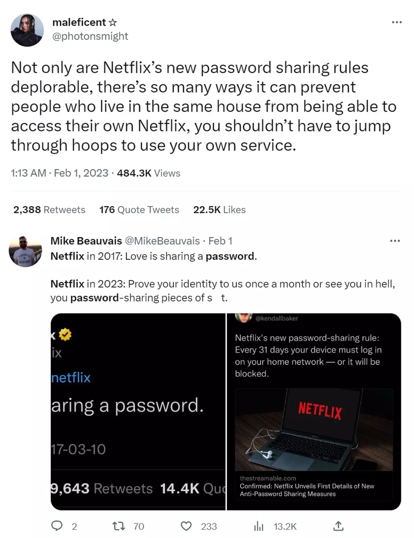 The idea of logging in at home once a month hasn't been popular with Netflix's subscribers.