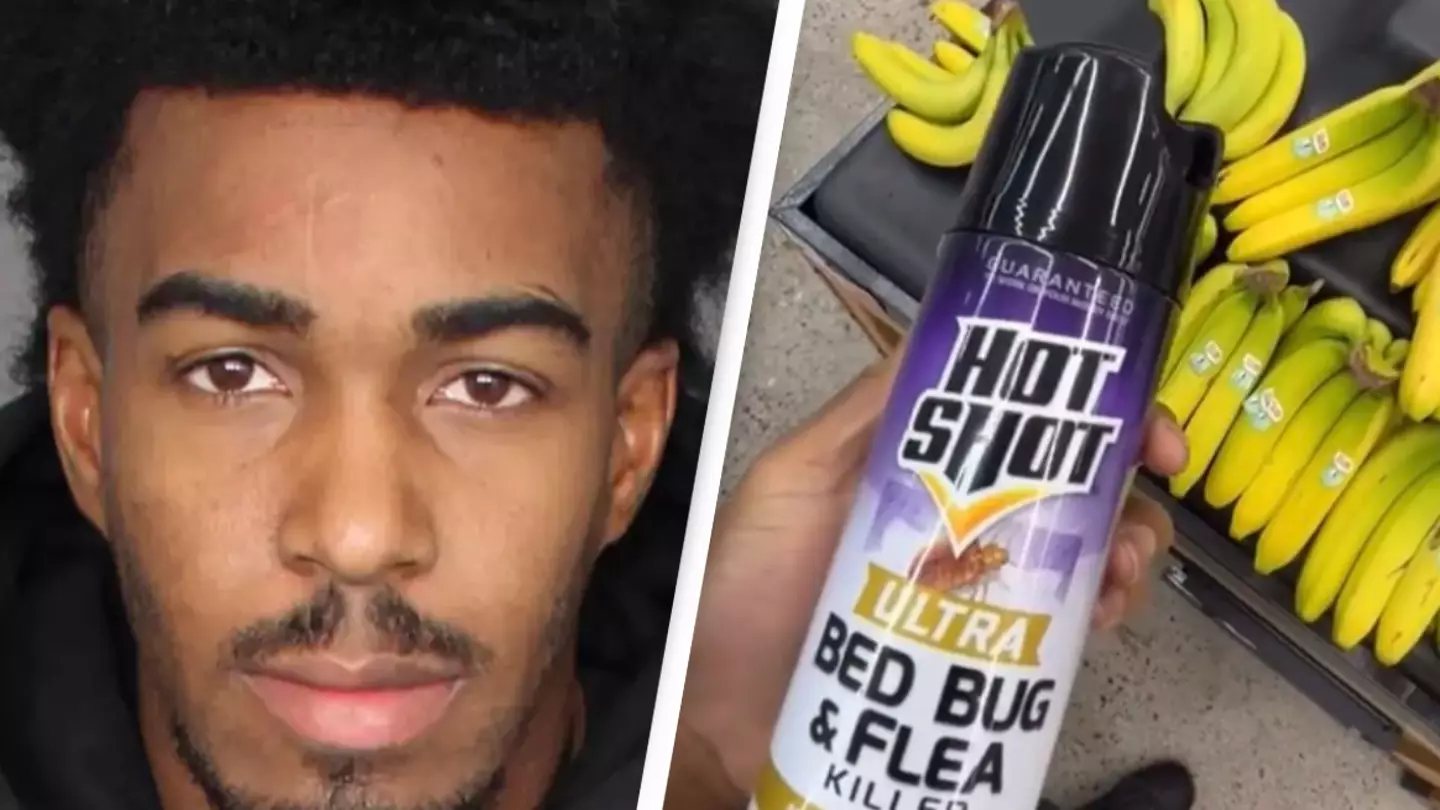 TikToker arrested after posting video of himself allegedly spraying pesticide on food inside supermarket