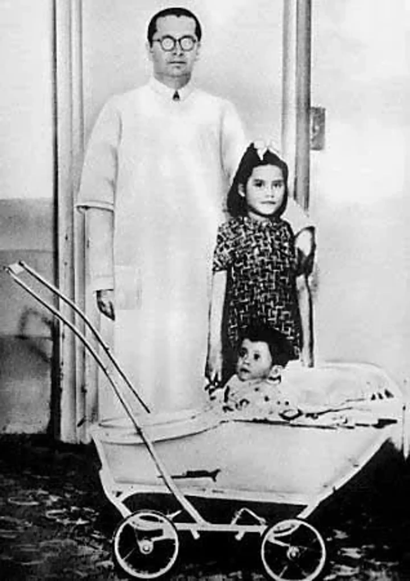 Lina Medina with son Gerardo and Dr. Gerado Lozada