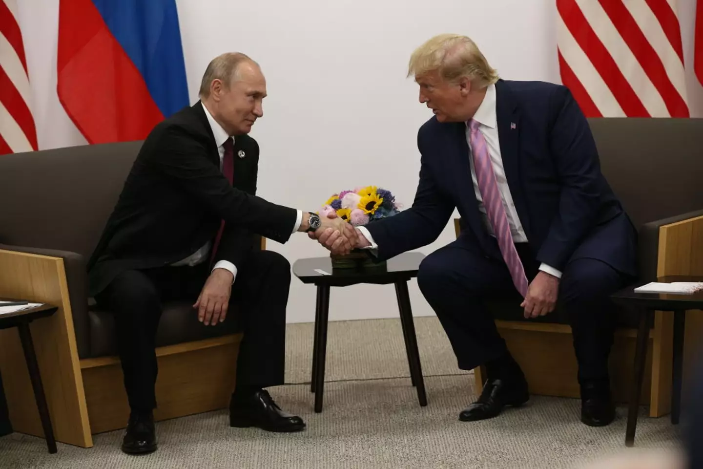 Let's hope Putin and Trump agree to never press the big red button! (Mikhail Svetlov/Getty Images)