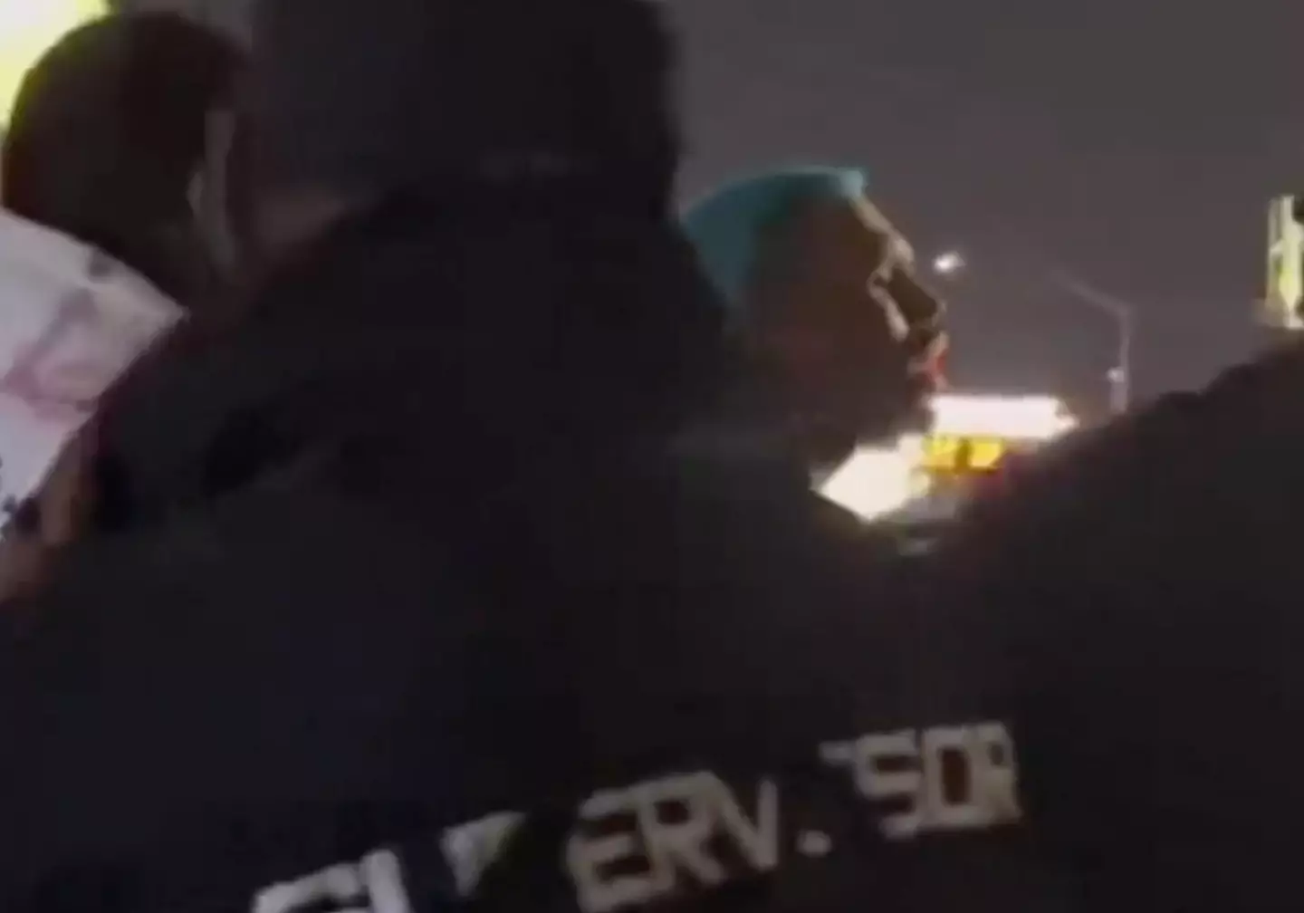 Brown was clearly annoyed during this second incident.