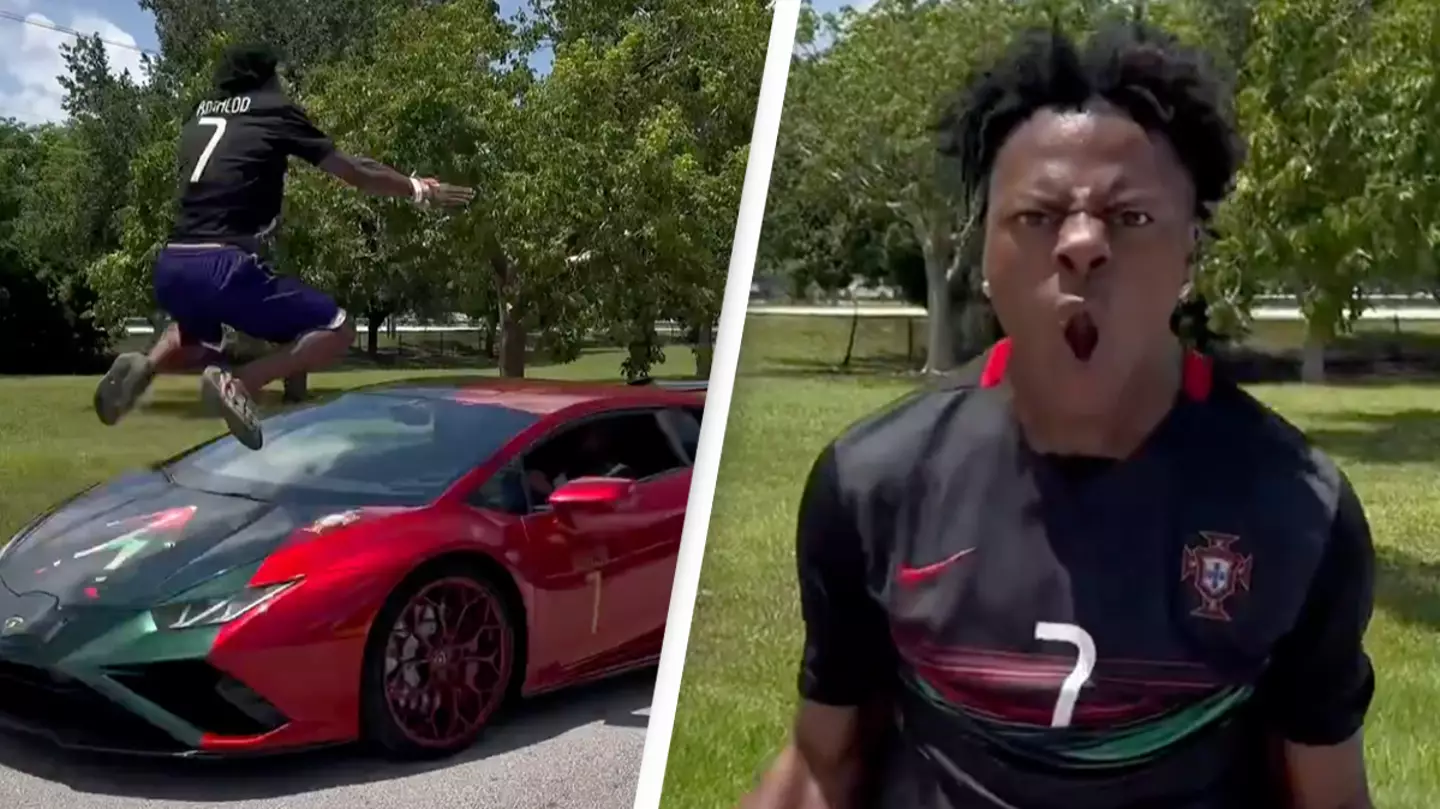 YouTuber IShowSpeed jumps over high-speed car in death defying stunt as people say he’s ‘risking his life for content’