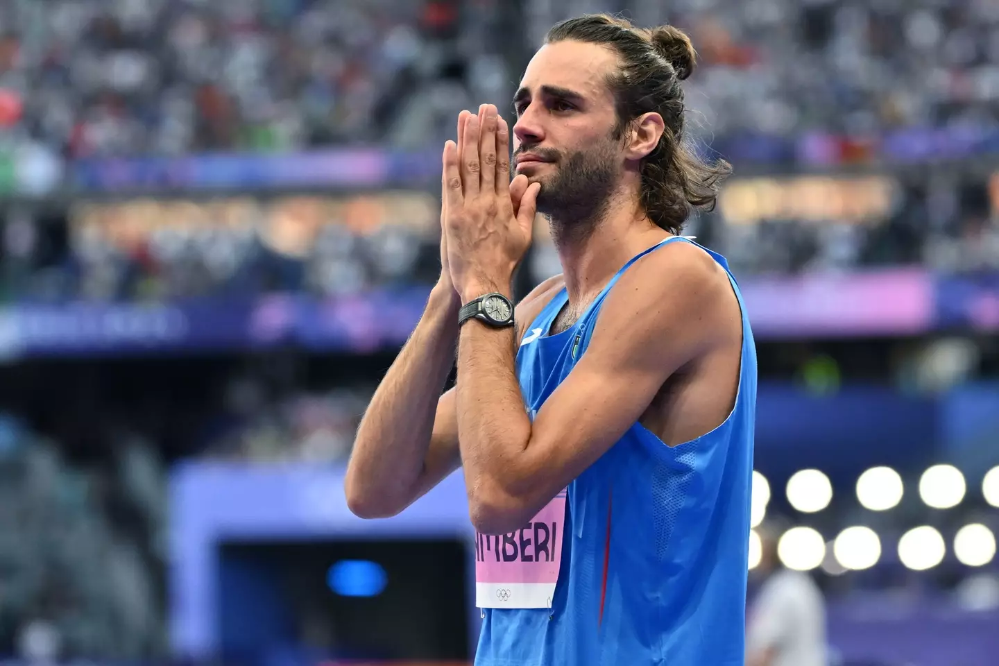 By some miracle he was able to compete in the final. (Photo by Image Photo Agency/Getty Images)