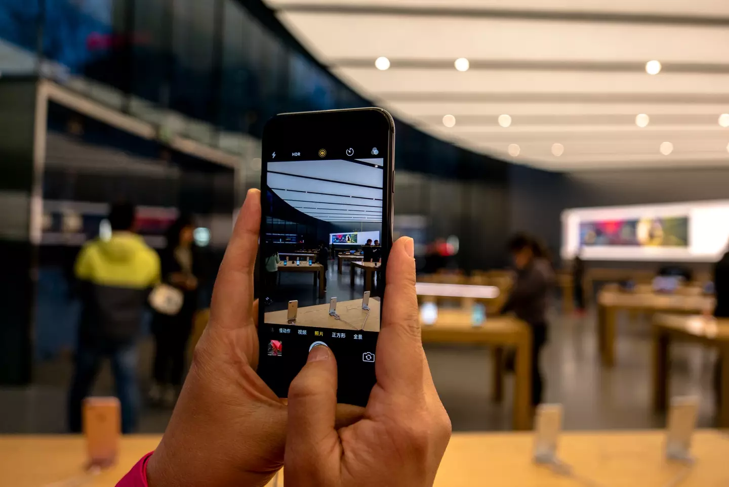 The iPhone 7 is a model affected in the suit. (Zhang Peng/LightRocket via Getty Images)