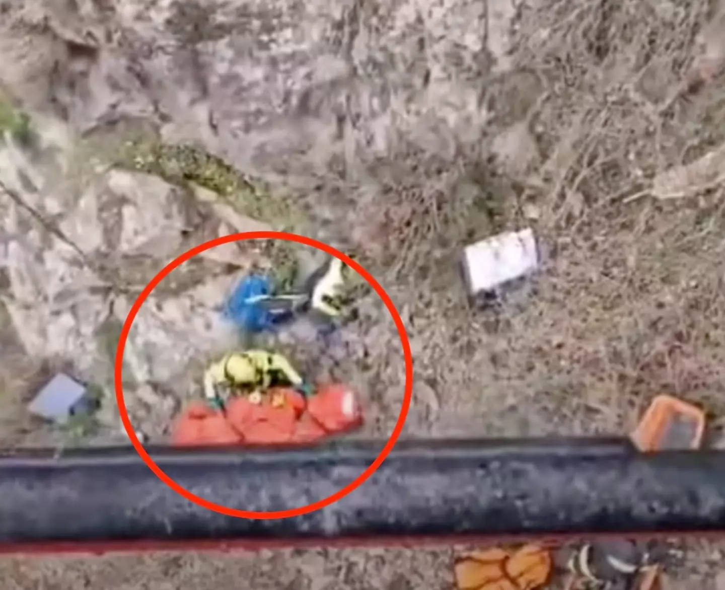 Tzane's body had to be airlifted from the ravine.