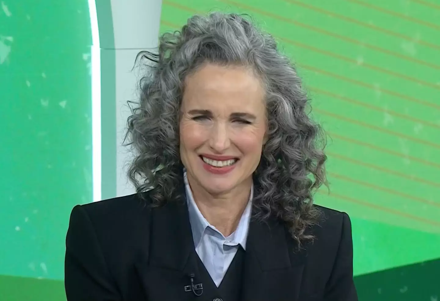 MacDowell says she'd totally fine with aging.