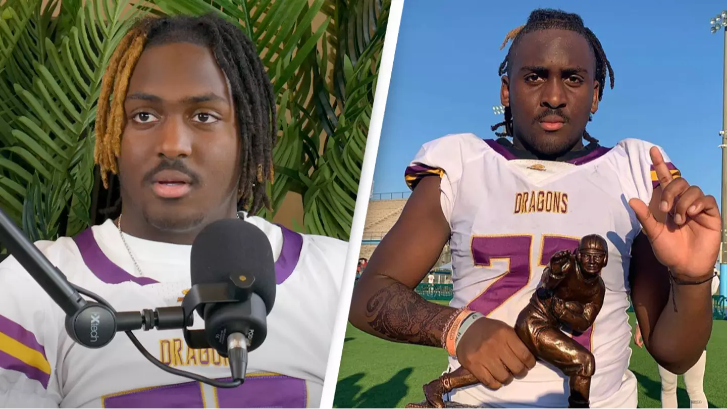 American football player had to prove his age after no one believed he was actually 12