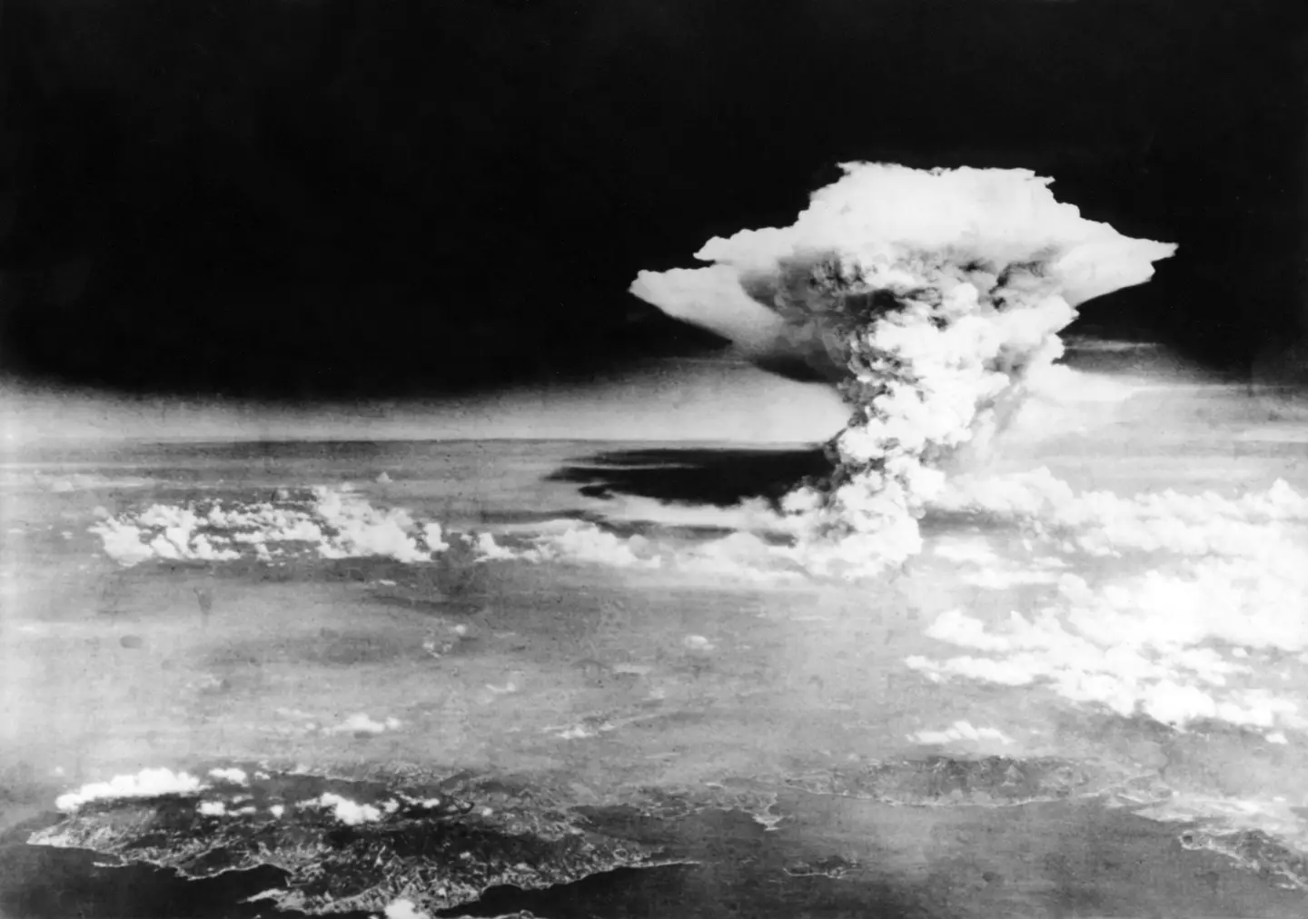 The mushroom cloud exceeded the altitude of the plane (History/Universal Images Group via Getty Images)