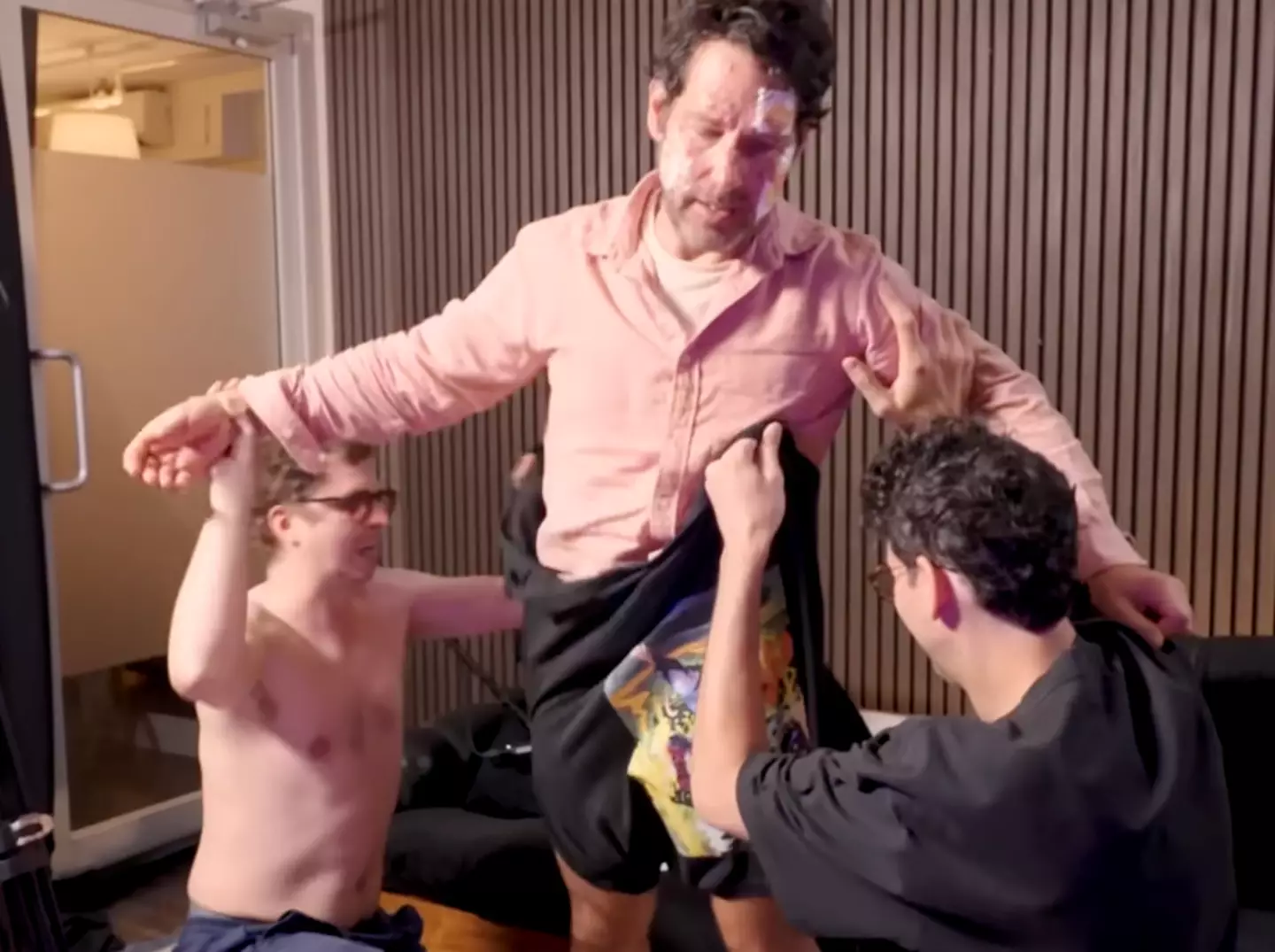 Rudd was left in quite a state after his last appearance on Glassman's podcast (Rick Glassman via YouTube)