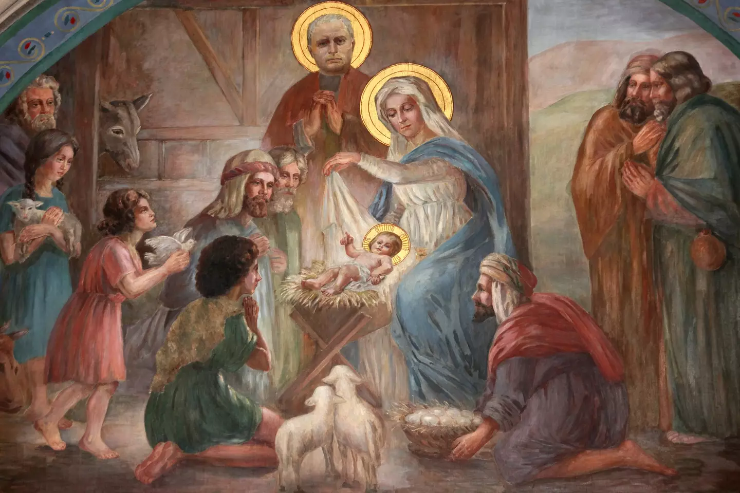 The shepherds and the manger were probably added to the story later on (Getty)