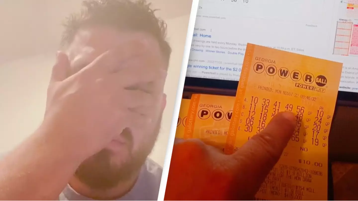 Man devastated after finding out he was one number away from winning $2.04 billion Powerball jackpot