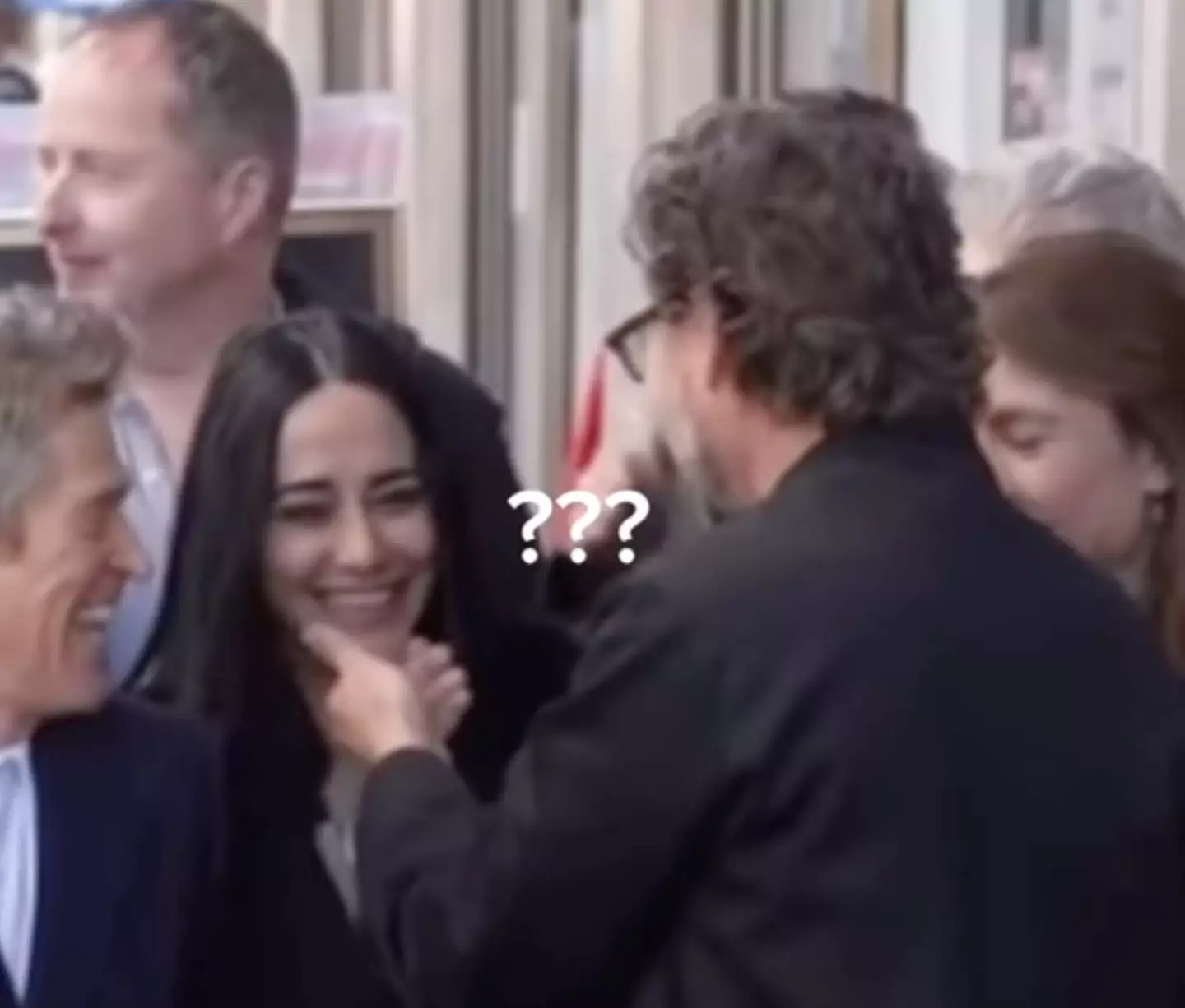 Pedro Pascal was spotted caressing Giada Colagrande's face.