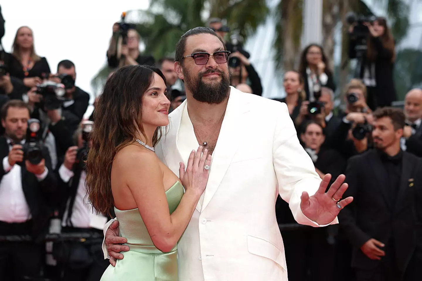Adria Arjona and Jason Momoa started dating last year (VALERY HACHE/AFP via Getty Images)