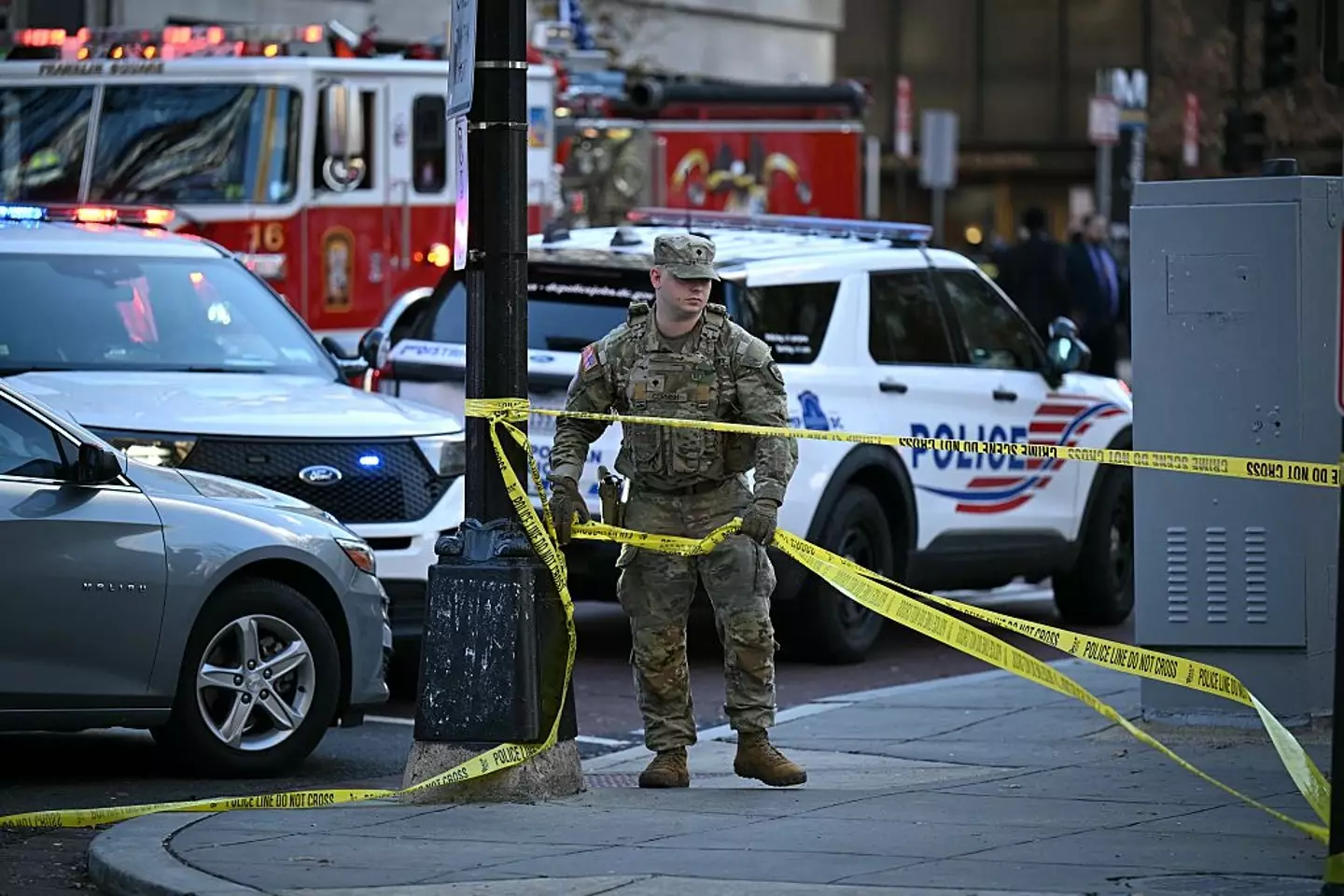Two National Guards were shot blocks away from the White House (Drew ANGERER / AFP via Getty Images)