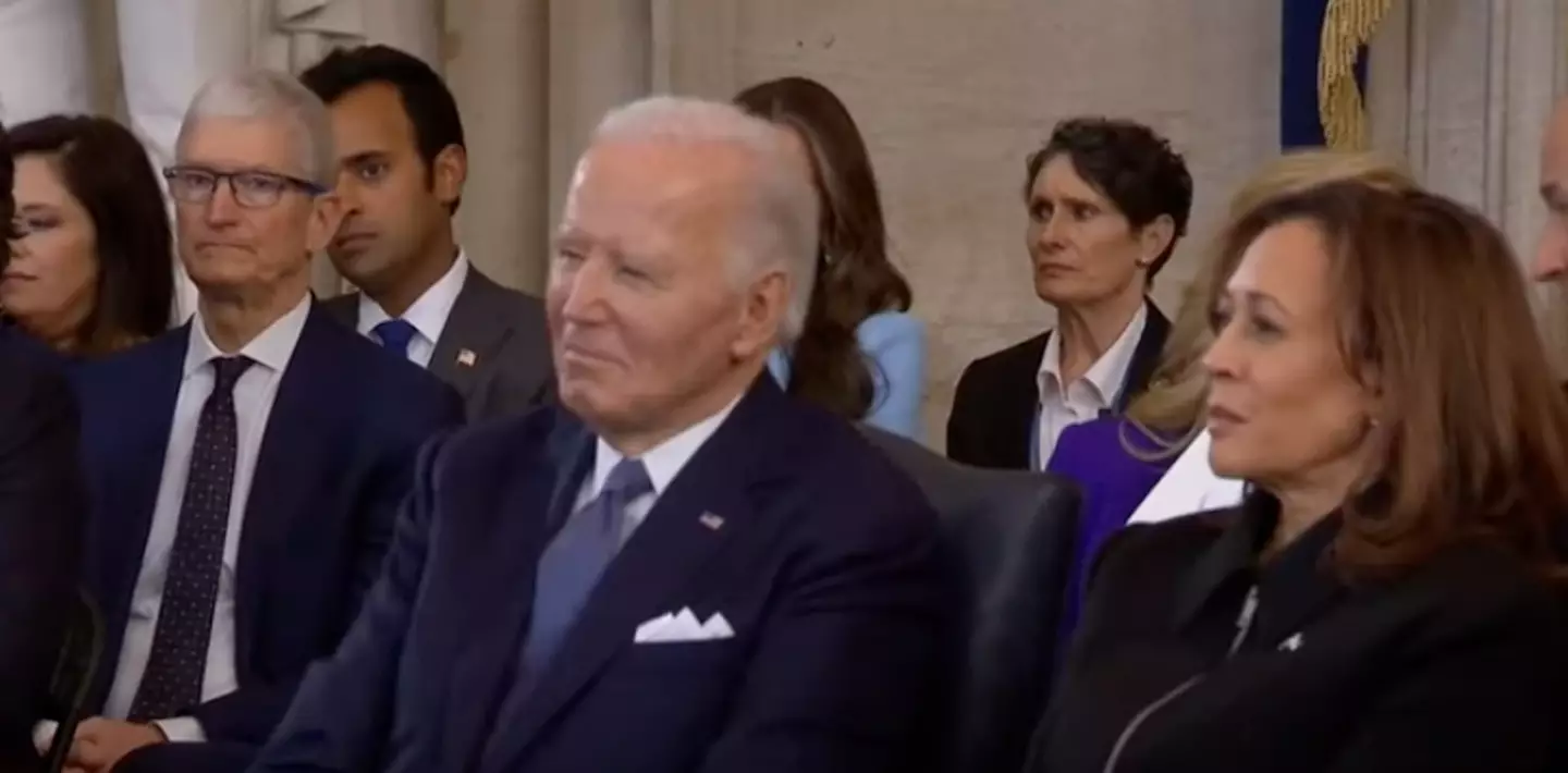 Former President Biden during the inauguration (ABC/YouTube)