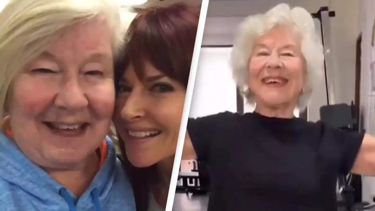 Grandma shows off shocking transformation after getting fit at age 70