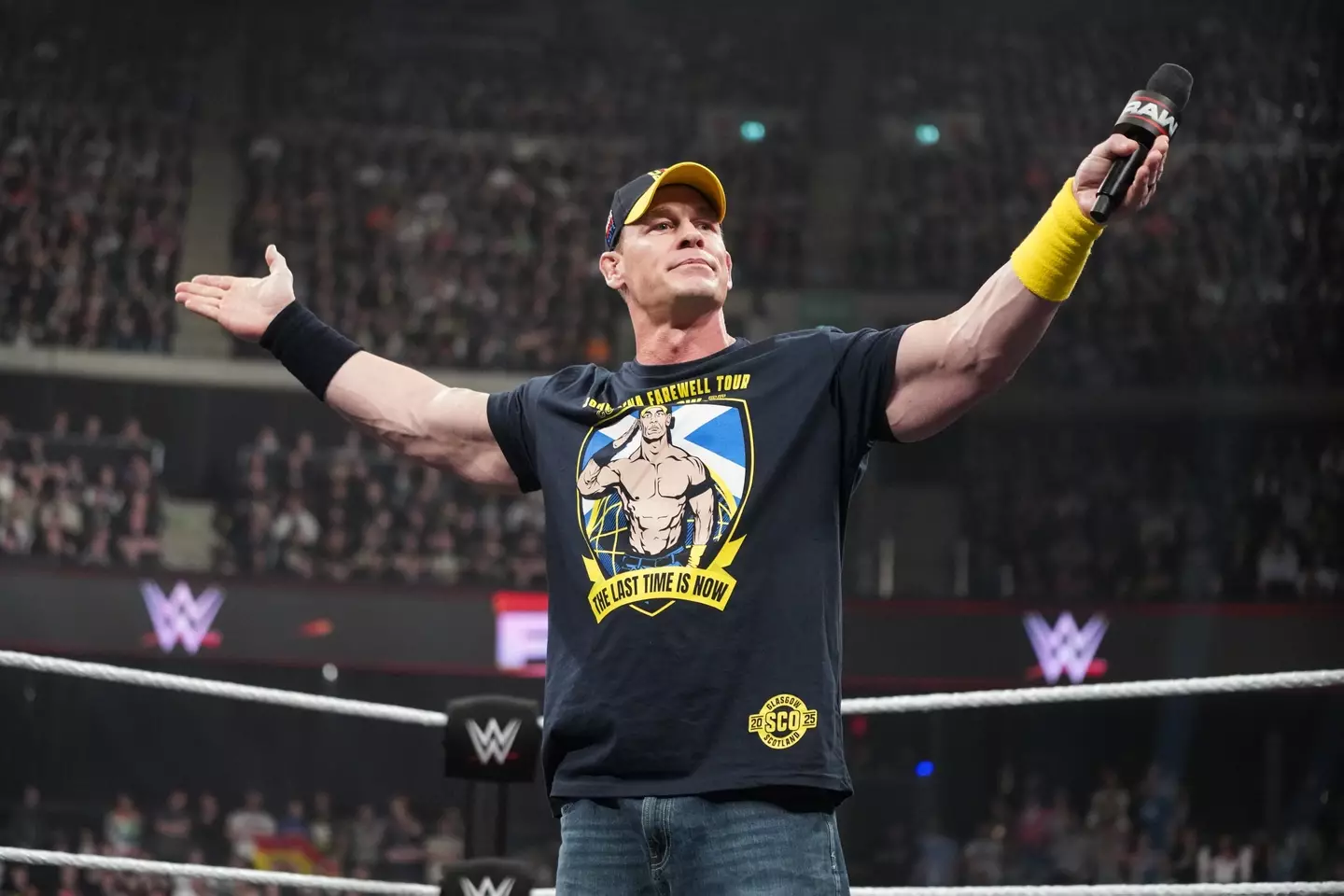 John Cena has opened up about his hair transplant (Georgiana Dallas/WWE via Getty Images)