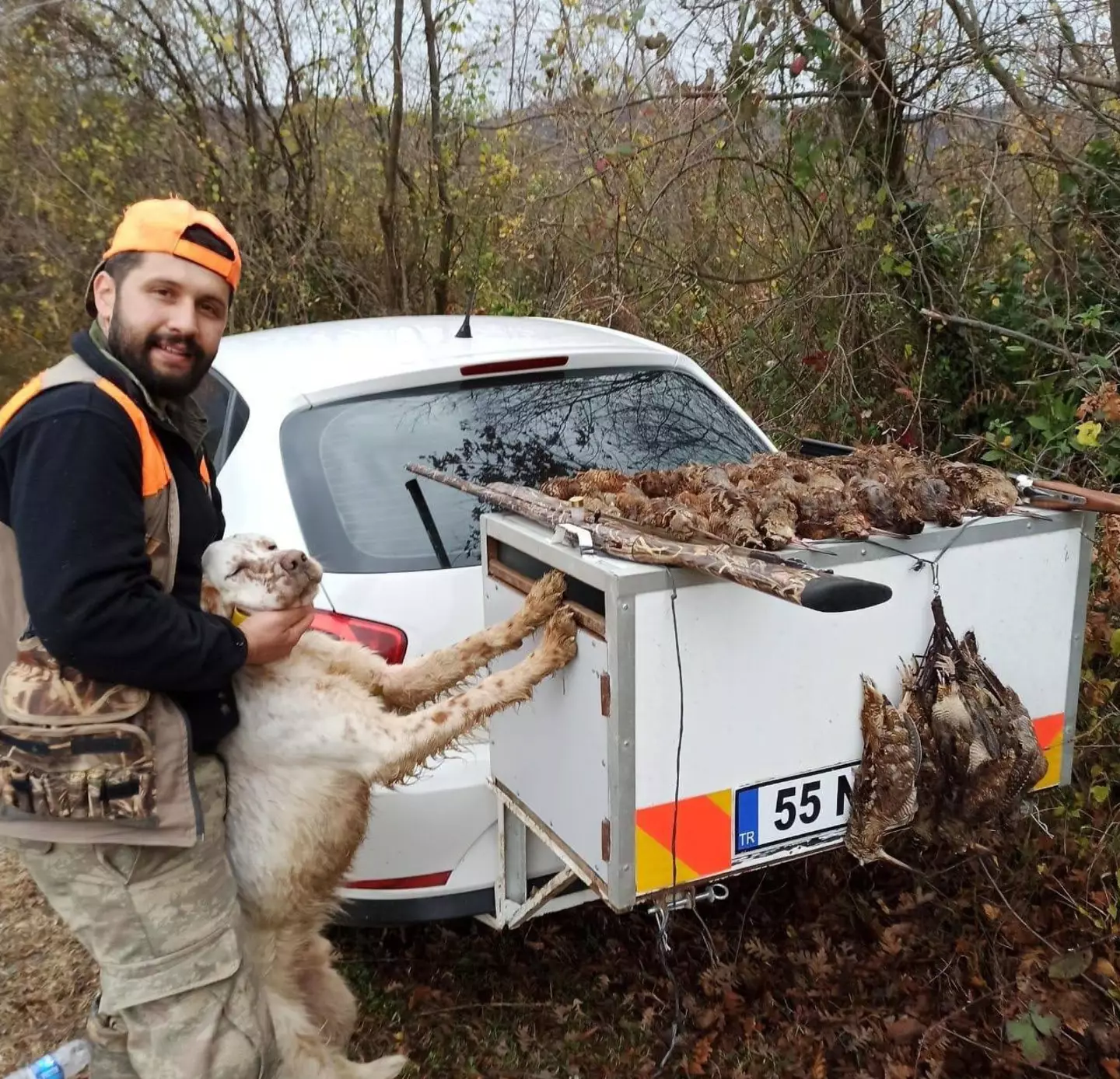 He was said to have been putting his dog back in his car.