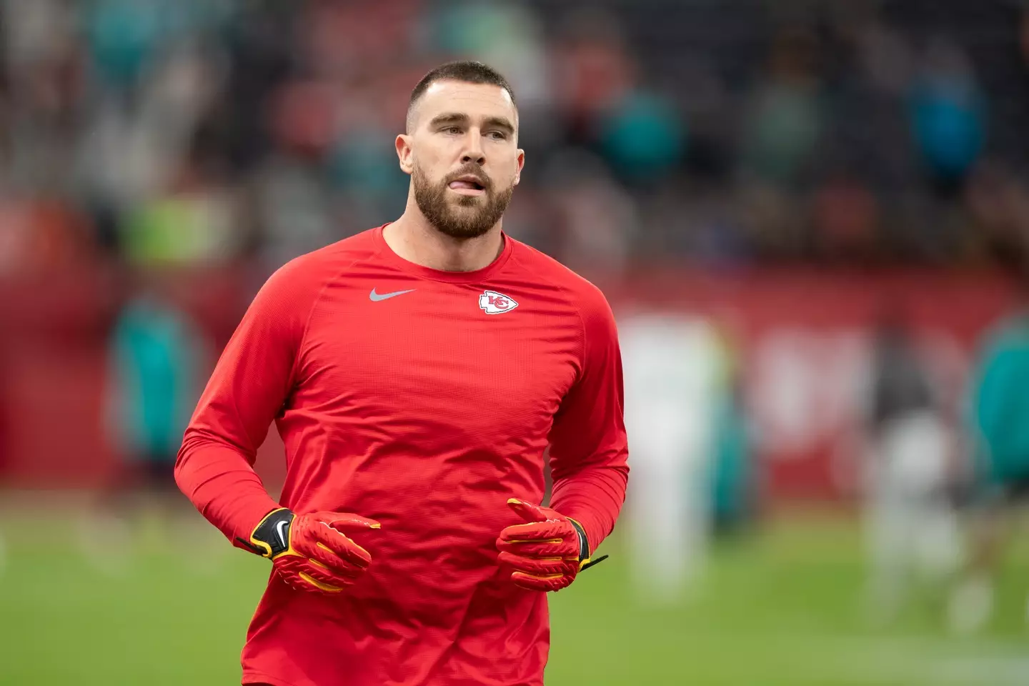 Travis Kelce has spoken out about Swift changing up the lyrics to 'Karma' for him.