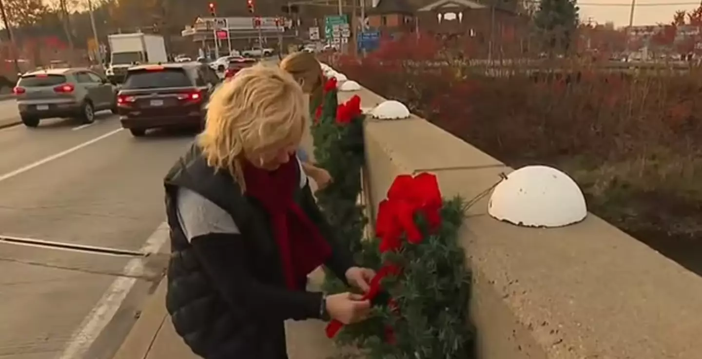 Locals have since fixed the damage.