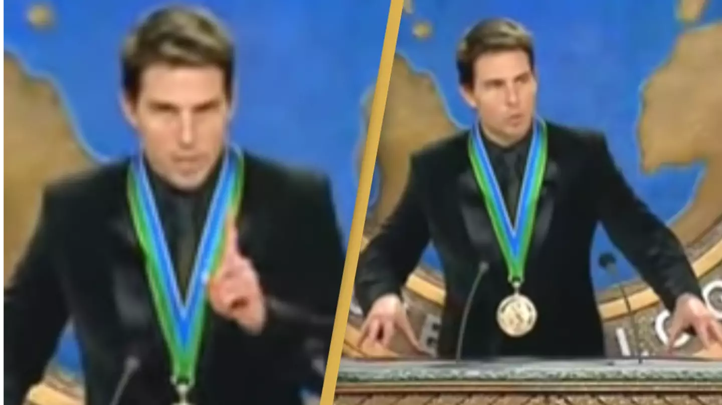 Resurfaced video shows Tom Cruise saluting Scientology's dead founder