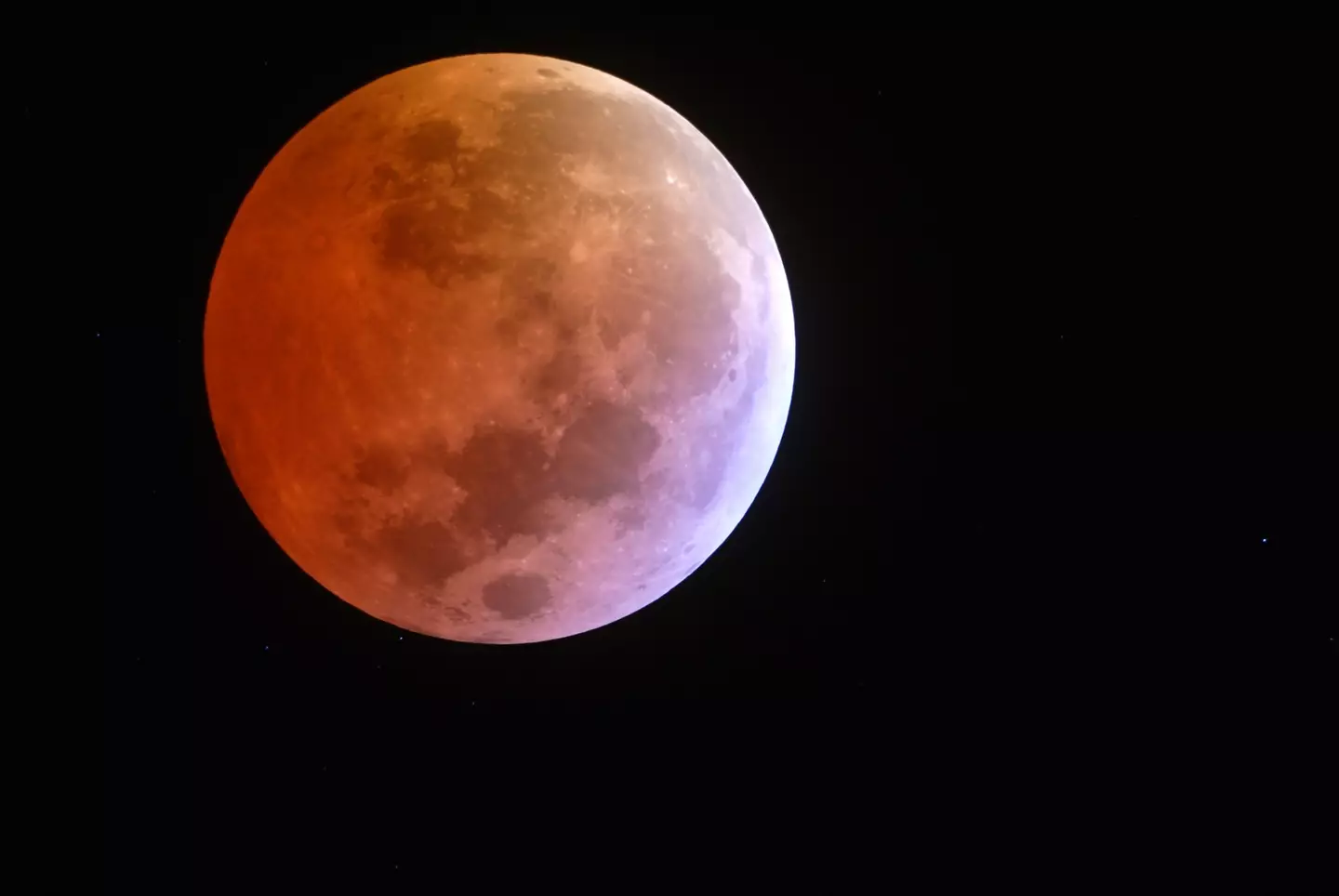 A total lunar eclipse is certainly a cool sight to see.