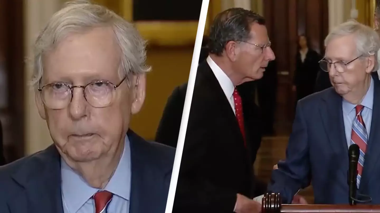 Mitch McConnell shares update with people concerned after he ‘froze’ at press conference