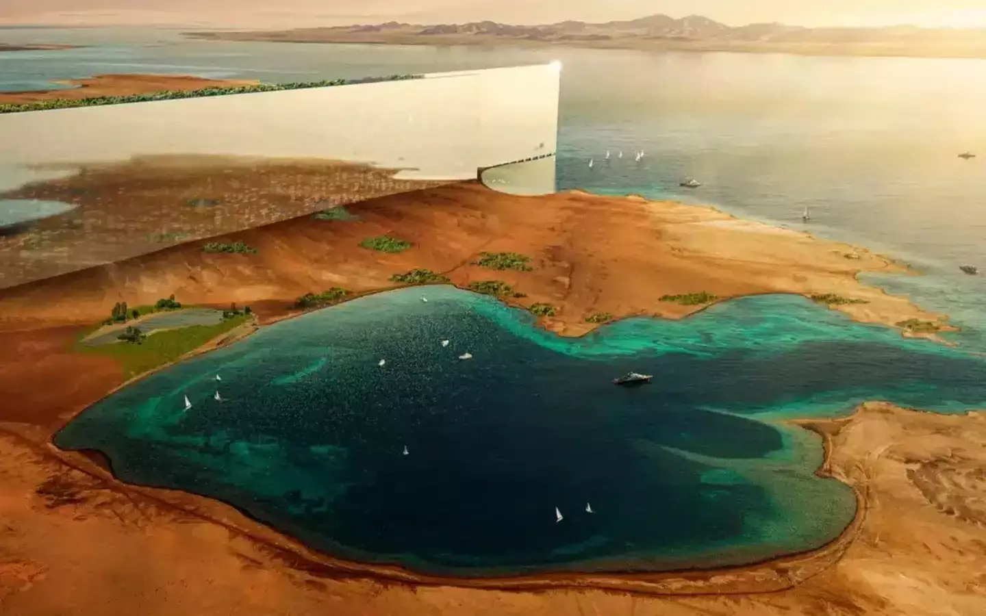 An artist's impression of the finished project. (NEOM)