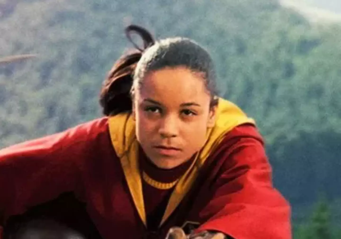 Daniella Tabo played chaser Angelina Johnson on the team. (Warner Bros.)