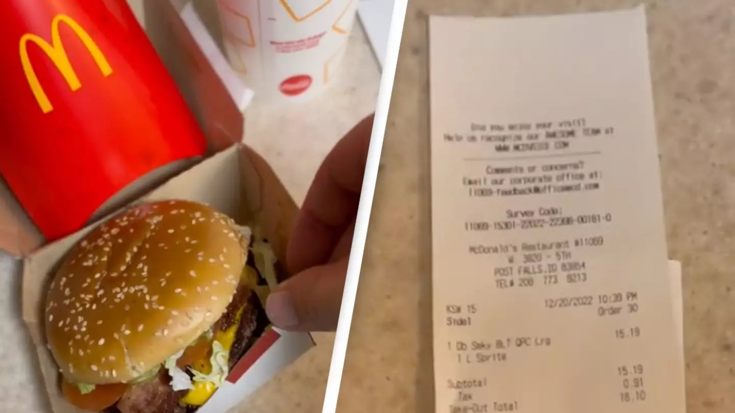 Customer slams McDonald's as 'no longer affordable' after sharing bill for his regular order