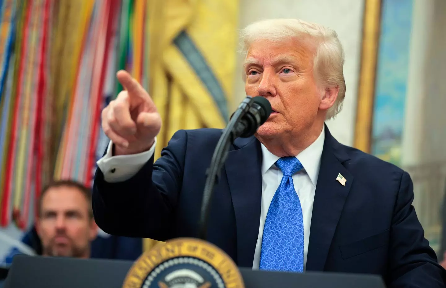 Donald Trump revealed plans for the Golden Dome on May 20 (Chip Somodevilla/Getty Images)