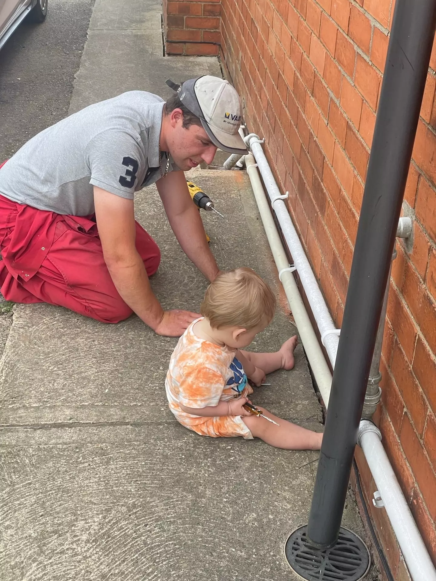 Michael, pictured with his young son Jacob, was just 29 years old when he passed away (SWNS)