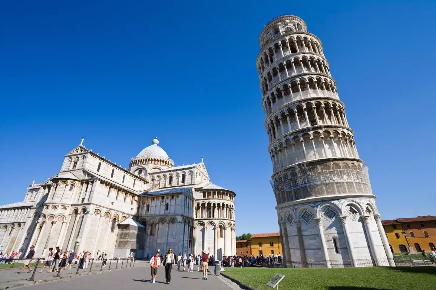 The Leaning Tower of Pisa continues to straighten.