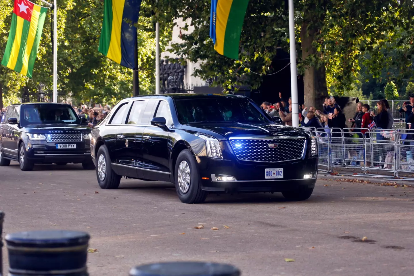 US President Joe Biden isn't travelling on the bus.