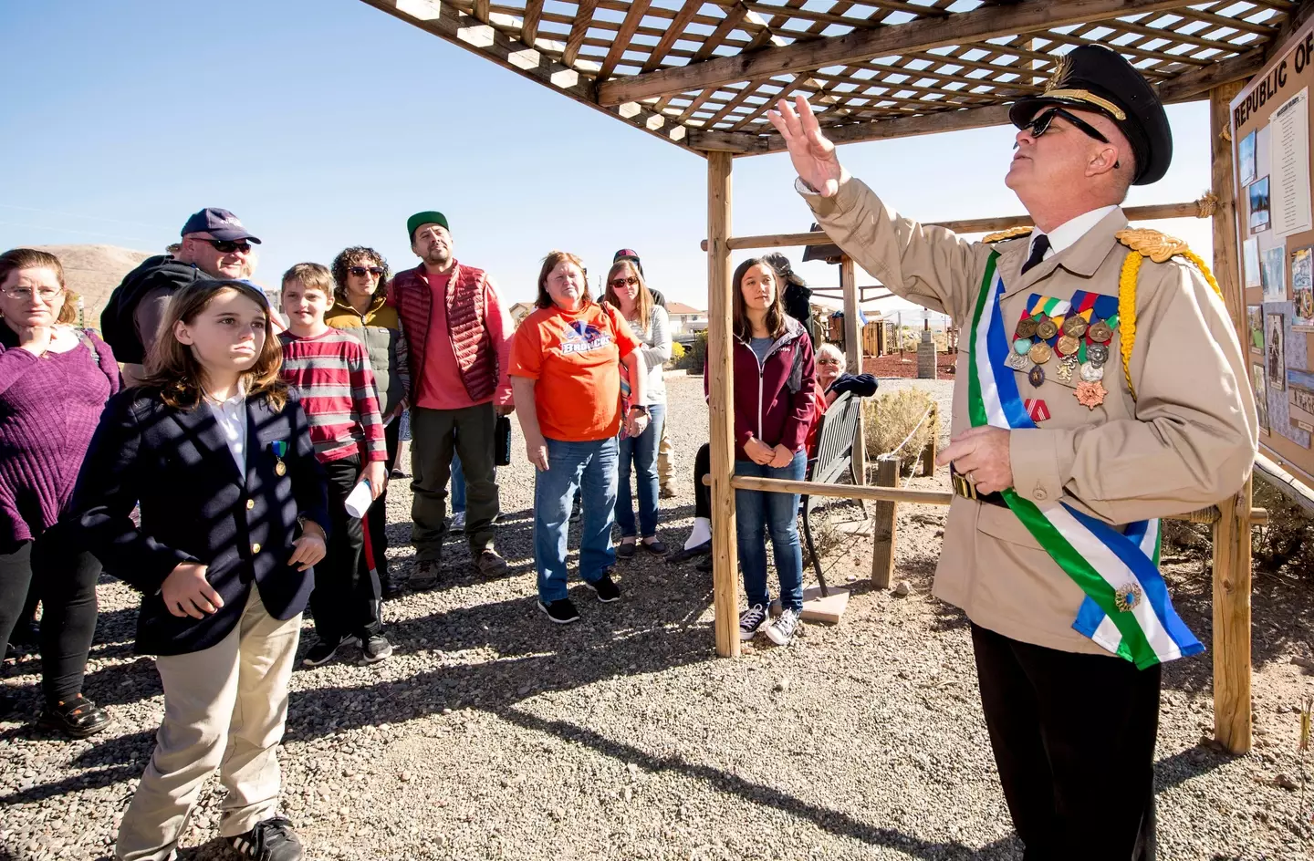 The Republic of Molossia has a grand population of 30 people. And four dogs.