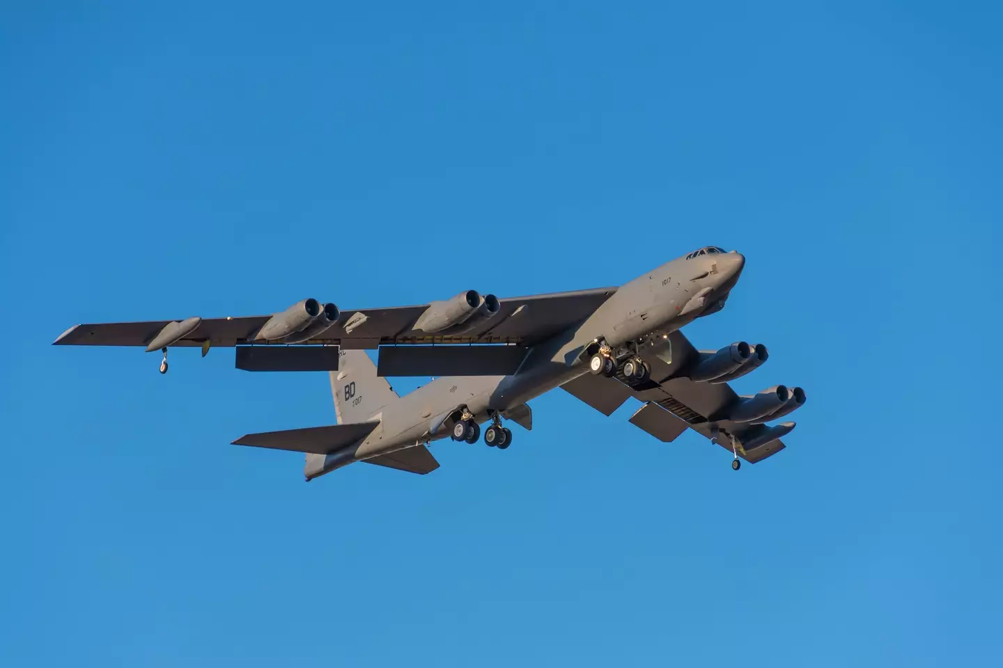 Reportedly the military jet was a B-52 bomber (Getty Stock Image)