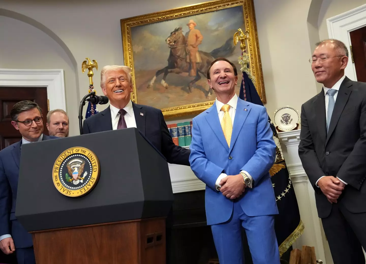 Donald Trump has appointed Governor Jeff Landry as the Special Envoy to Greenland (Win McNamee/Getty Images)
