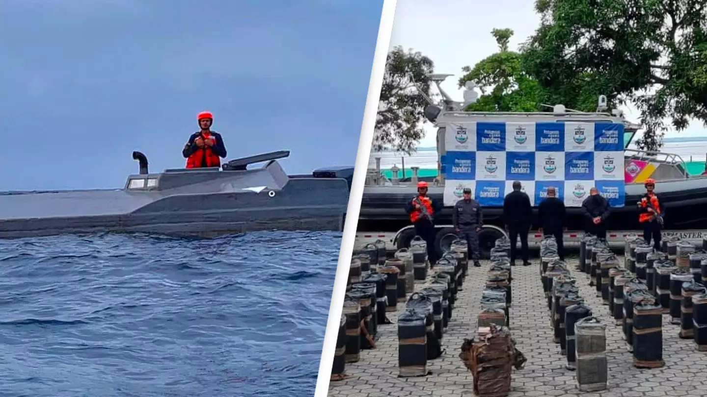 Colombian Navy intercepts largest cartel-manufactured cocaine submarine in its history