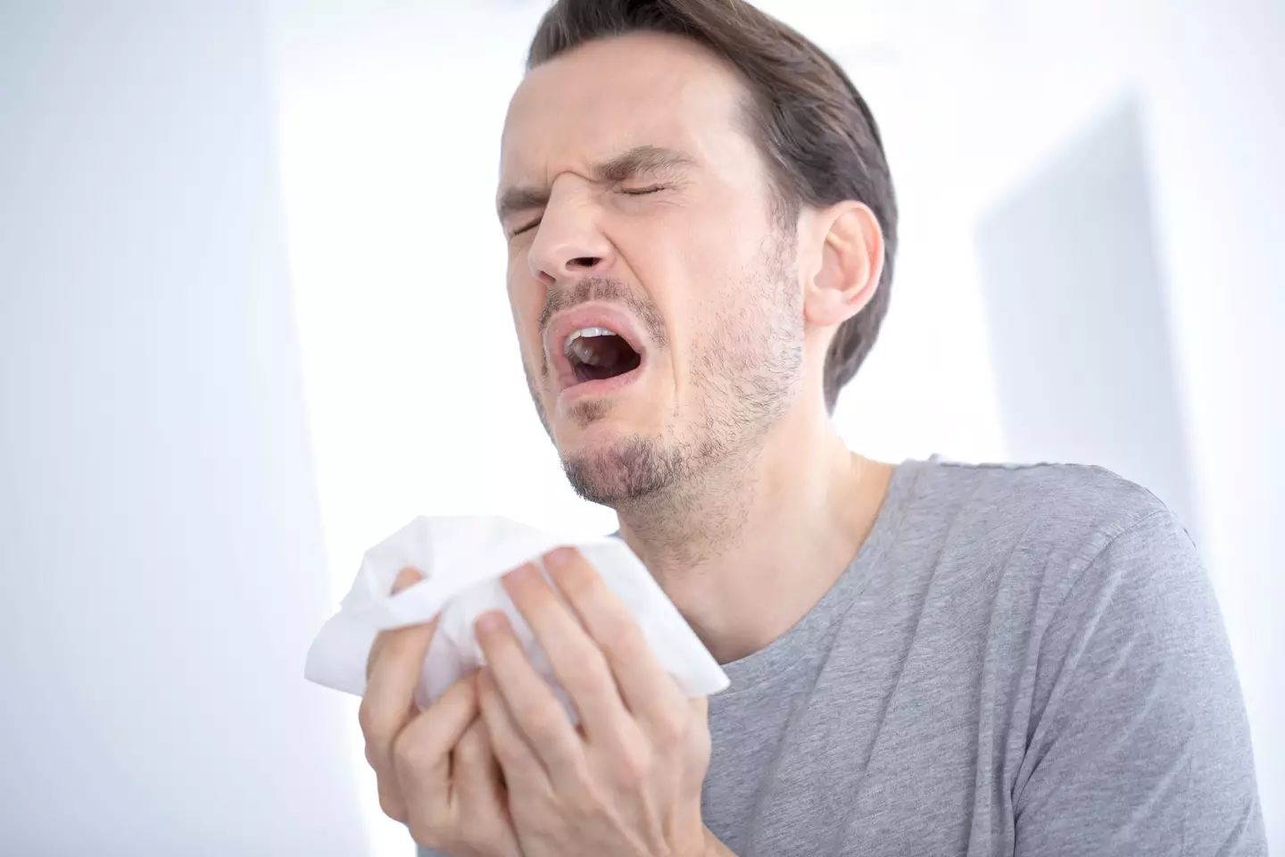 Something as simple as sneezing can result in an injury. (Getty Stock Photo)
