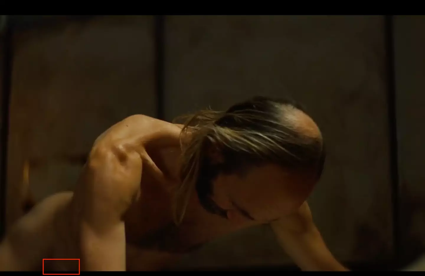 Jessica claims that the modesty garment can only be seen for a brief moment in the corner of the screen. (Searchlight Pictures)