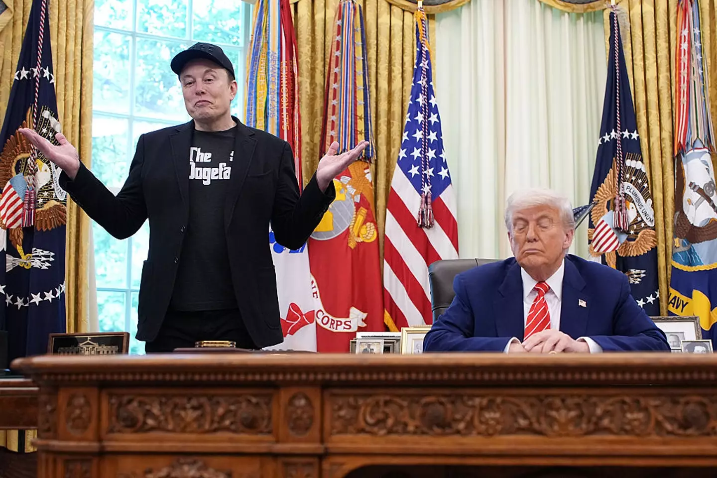 Elon Musk and President Donald Trump went their separate ways at the end of May (Kevin Dietsch/Getty Images)