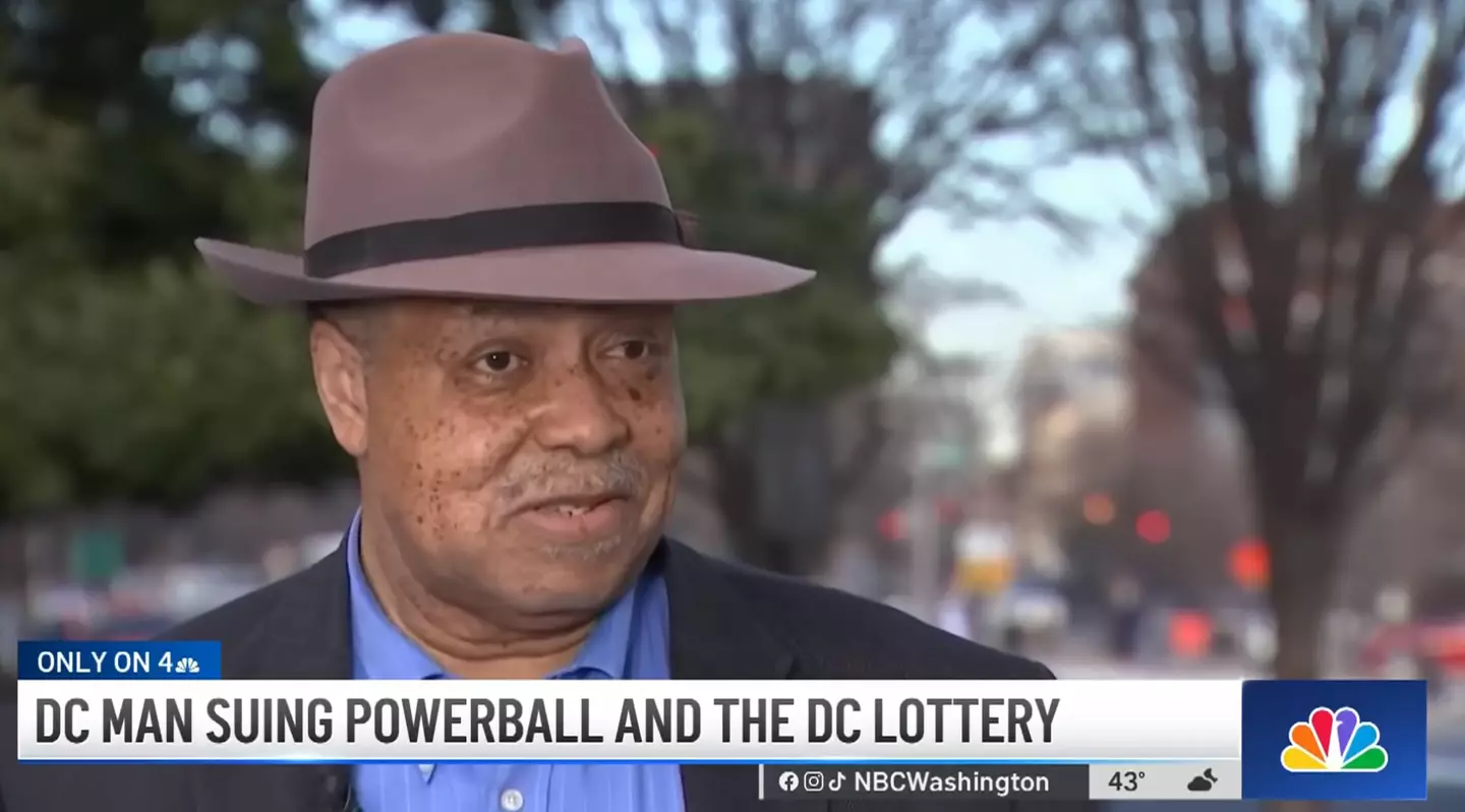 John Cheeks is suing the Powerball and DC Lottery.