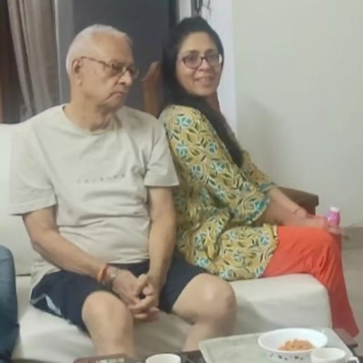 Shanu Pande with her dad Harish Pant.
