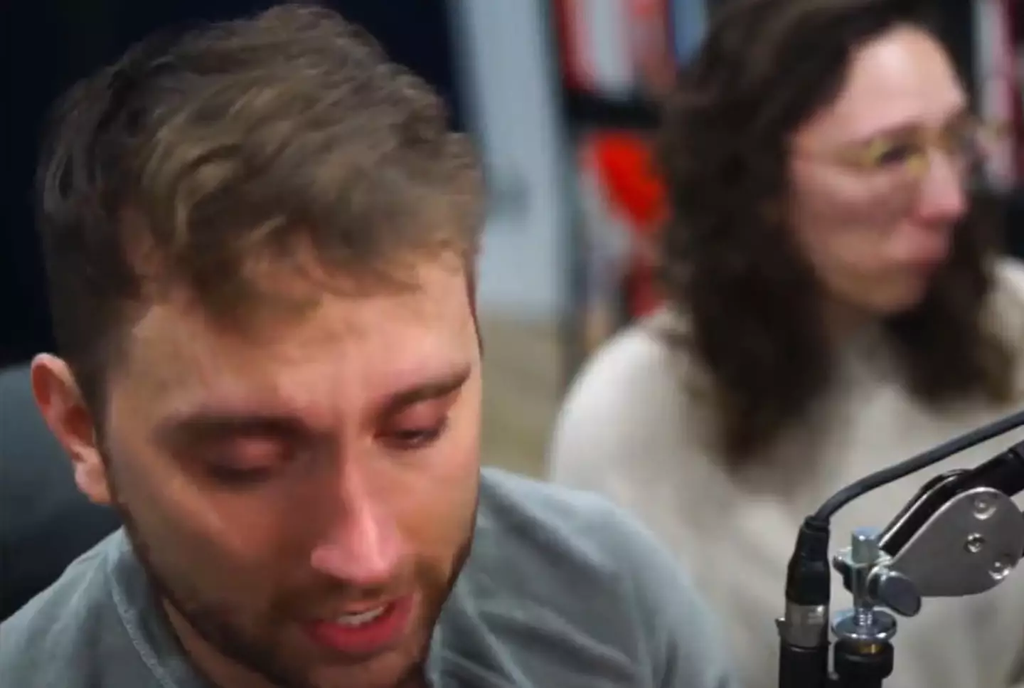 The Twitch streamer broke down after apologising.