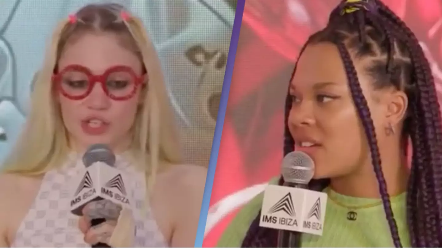 Reporter doesn’t know how to react as Grimes admits she ‘likes the patriarchy’