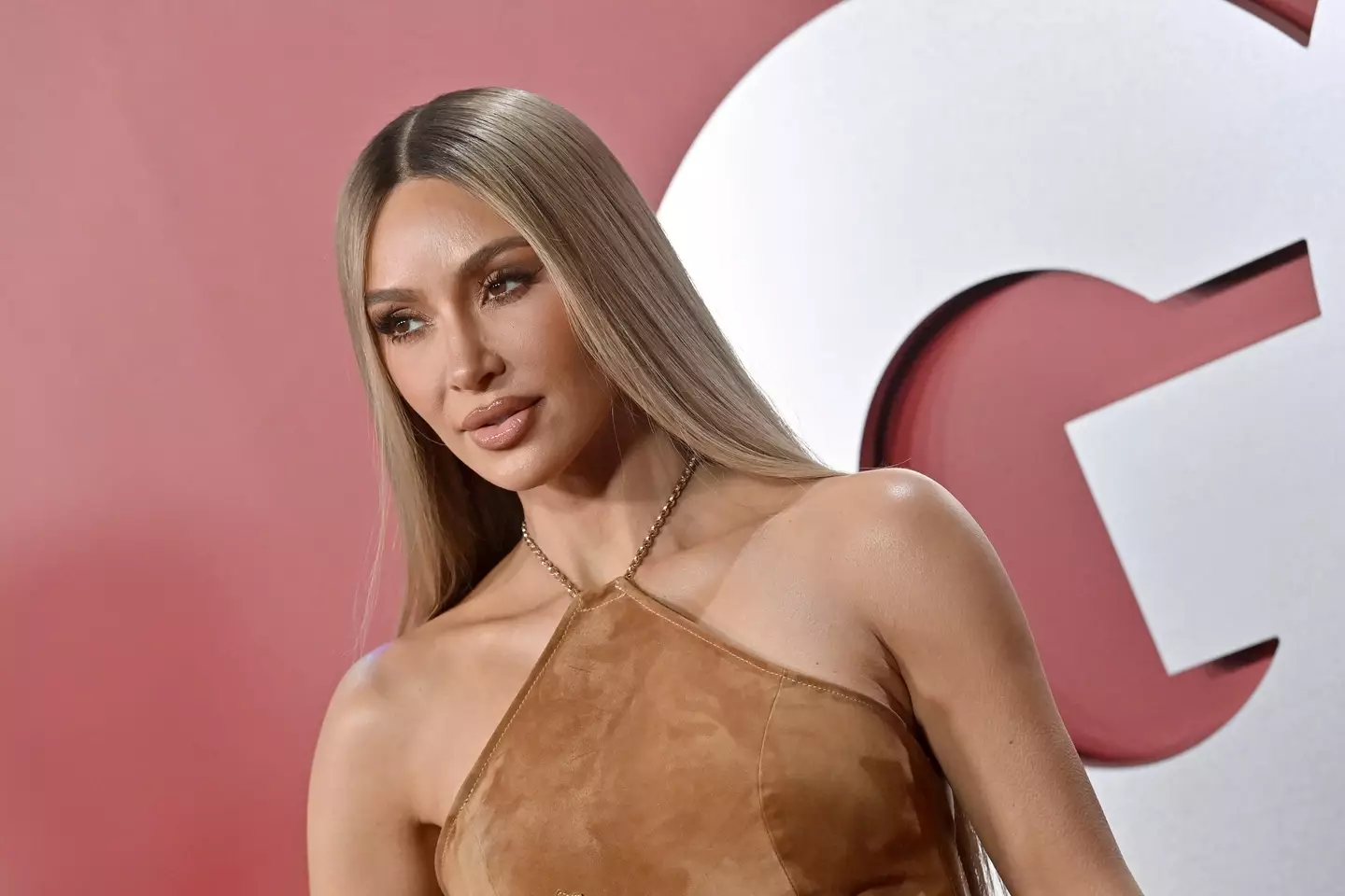 Kim was talking with Scott Disick when she made the joke.