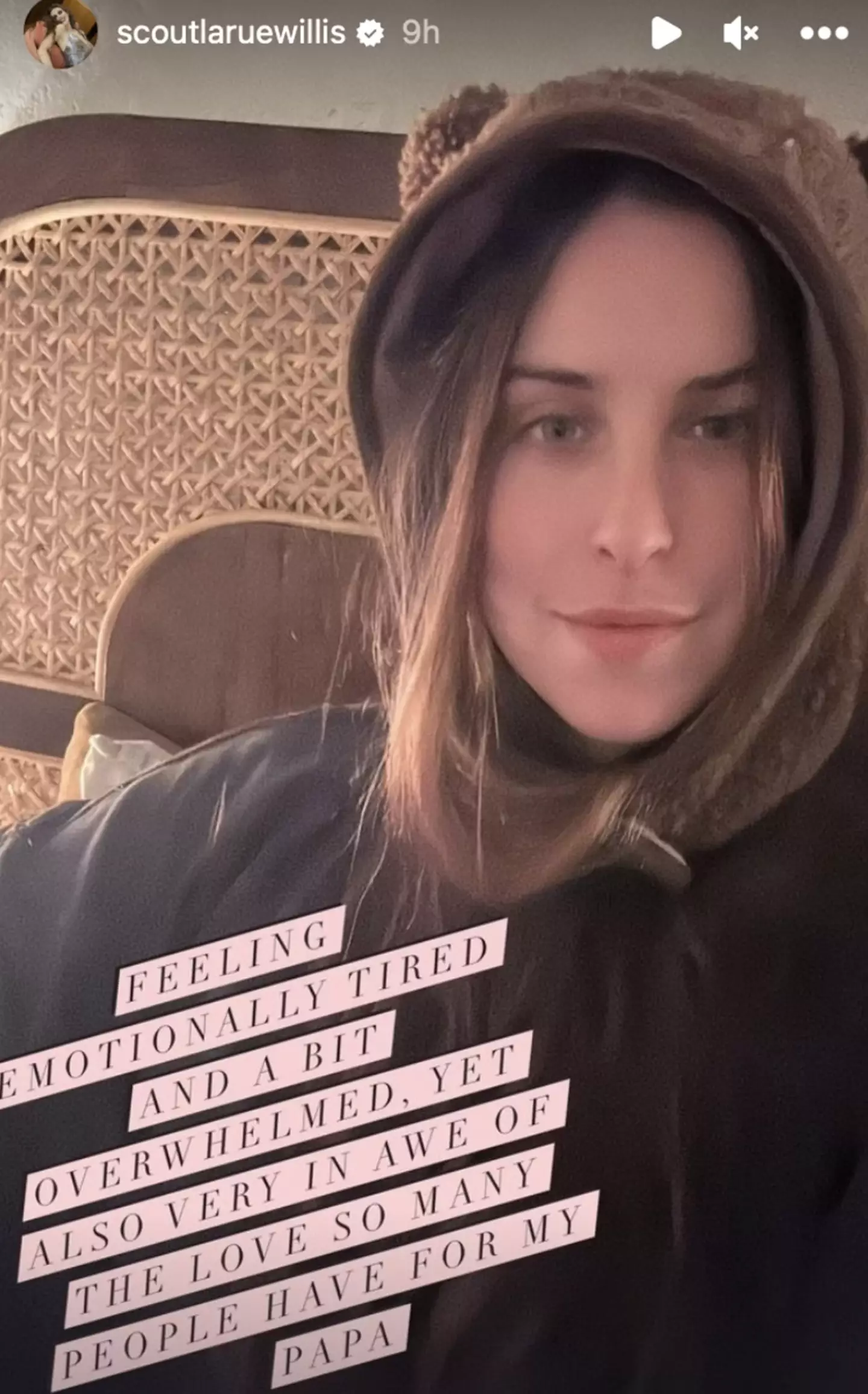 Scout La Rue took to her Instagram later on in the day after the family announced Willis' diagnosis.